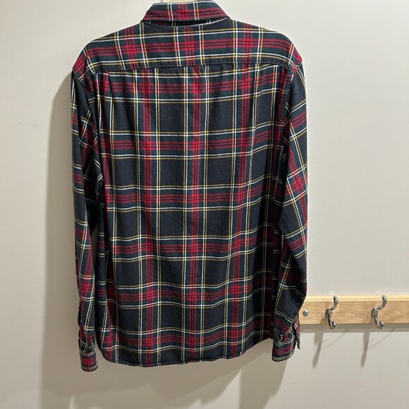 J. Crew Slim Midweight Flannel in Black-and-Red Tartan - Mint! - Picture 5 of 5